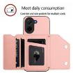 Redmi A5/Poco C71 Pink Phone Case with Wrist Strap & Card Slots - 5