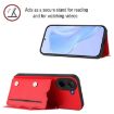 Redmi A5/Poco C71 Red Phone Case with Wrist Strap & 4 Card Slots - 4