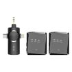 AP009 Wireless Lavalier Microphone with 3 in 1 Receiver (Black) - 1