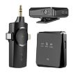 AP009 Wireless Lavalier Microphone with 3 in 1 Receiver (Black) - 2