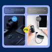 AP009 Wireless Lavalier Microphone with 3 in 1 Receiver (Black) - 6