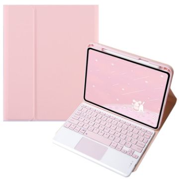 Infinix Xpad 11" Pink Bluetooth Keyboard Leather Case with Touchpad - 1