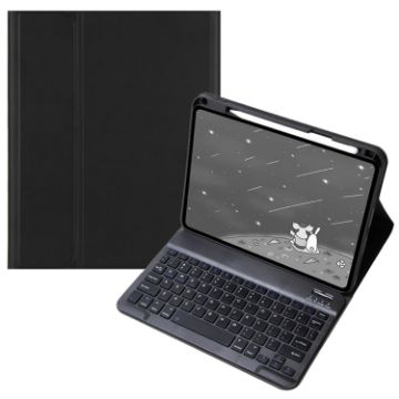 Infinix Xpad 11" Black Bluetooth Keyboard Leather Case with Square Keys - 1