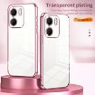 OPPO A5x 5G Global Transparent Plating Fine Hole Case - Pink - 3