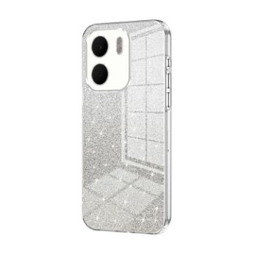 OPPO A5x 5G Glitter Gradient Electroplated Transparent Phone Case - 1