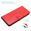 Xiaomi Poco F7 Pro/Ultra Red Flower Embossed Leather Phone Case - 6