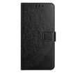 Xiaomi Poco F7 Pro/Ultra Black Flower Embossed Leather Phone Case - 2