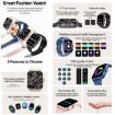 ZW36A Smart Watch - 1.83" BT Call, Blood Oxygen/Pressure/Heart Rate (Blue) - 3