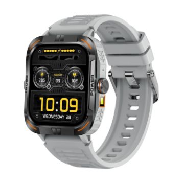 ZW69 1.97" AMOLED Smart Watch, BT Call, Blood Oxygen/Heart Rate, Grey - 1