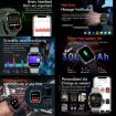 ZW69 1.97" AMOLED Smart Watch, BT Call, Blood Oxygen/Heart Rate, Grey - 6
