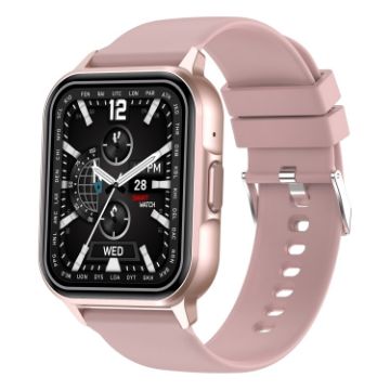 ZW36 1.83" Pink Smart Watch with BT Call, Blood Oxygen/Pressure/Heart Rate - 1