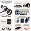 ZW36 1.83" Pink Smart Watch with BT Call, Blood Oxygen/Pressure/Heart Rate - 4