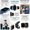 ZW36 Smart Watch - 1.83" Display, BT Call, Blood Oxygen/Pressure/Heart Rate - 6