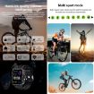 ZW59 1.95" BT Call Sports Smart Watch, Blood Oxygen/Heart Rate, Black - 7