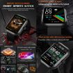 ZW65 2.01" Fitness Smart Watch - Blood Oxygen, Pressure, Heart Rate (Blue) - 4
