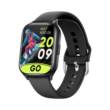 KT73S Smart Watch - 1.85" Screen, BT Call, Health Monitoring (Black) - 1