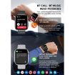 LC88 2" Square Screen Smart Watch, BT Call, Heart Rate/BP/O2/Sleep Monitor - 7
