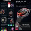 T82 1.43" Round Screen Smart Watch, BT Call, Health Monitoring, Leather Strap - 8