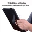 Samsung Galaxy Tab S10+/S9+/S8+ TPU Leather Case with Wristband (Black) - 5