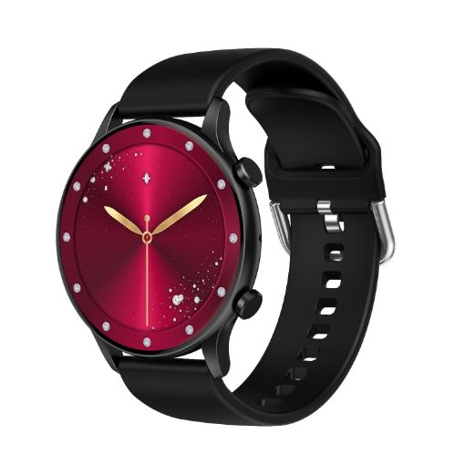 CY19 Smart Watch, 1.32" AMOLED, Blood Oxygen/Pressure/Heart Rate, Black - 1