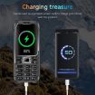 Q6000 Elder Keypad Phone, 2.4", 6800mAh, Dual SIM, SOS, EU Plug, Black - 7