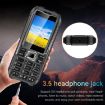 Q6000 Elder Keypad Phone, 2.4", 6800mAh, Dual SIM, SOS, EU Plug, Black - 8