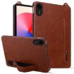 Xiaomi Redmi Pad 2 Brown TPU Leather Tablet Case with Wristband - 1