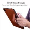 Xiaomi Redmi Pad 2 Brown TPU Leather Tablet Case with Wristband - 5
