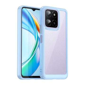 For Honor X5b Plus Acrylic Hybrid TPU Phone Case - Blue Colorful Series - 1