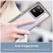 For Honor X5b Plus Transparent Grey Acrylic Hybrid TPU Phone Case - 5