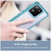 For Honor X6b Acrylic Hybrid TPU Phone Case - Transparent Blue - 5