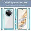 For Honor Magic7 Lite Transparent Blue Acrylic Hybrid TPU Phone Case - 2