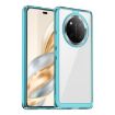 For Honor X9c Transparent Blue Acrylic Hybrid TPU Phone Case - 1