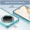 For Honor X9c Transparent Blue Acrylic Hybrid TPU Phone Case - 6