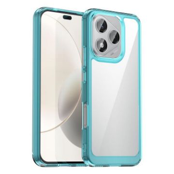 For Honor X70i Transparent Blue Acrylic TPU Phone Case - Colorful Series - 1
