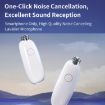 FUNSNAP M2 Wireless Microphone 1 TX + 2 RX, Digital Noise Reduction, 8 Pin, White - 2