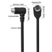 Mini DIN 5 Pin Audio/Video Cable 0.5m Straight to Elbow - 4
