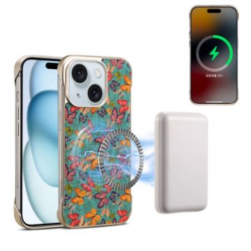 iPhone 15 Denior A18 MagSafe Case - Butterflies Design - 1