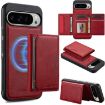 Google Pixel 10/10 Pro LC.IMEEKE L5 RFID Card Bag Magsafe Case Red - 1