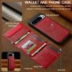 Google Pixel 10/10 Pro LC.IMEEKE L5 RFID Card Bag Magsafe Case Red - 4