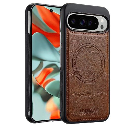 Google Pixel 10/10 Pro LC.IMEEKE Magsafe Phone Case - Brown - 1