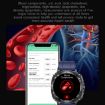 ET492 Smart Watch - 1.43" AMOLED, ECG/Blood Sugar, Red Silicone Strap - 9