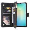Samsung Galaxy A07 4G/5G Black Leather Wallet Phone Case with Zipper - 4