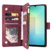 Samsung Galaxy A07 4G/5G Wine Red Leather Wallet Phone Case - 4