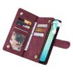 Samsung Galaxy A07 4G/5G Wine Red Leather Wallet Phone Case - 5