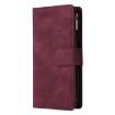 Samsung Galaxy A17 5G Wine Red Leather Wallet Phone Case with Zipper - 2