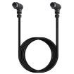 Mini DIN 7 Pin S-Video Cable, 0.5m Elbow to Elbow Audio/Video - 2