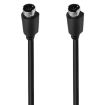 Mini DIN 7 Pin S-Video Cable 0.5m Straight Audio/Video Core - 1