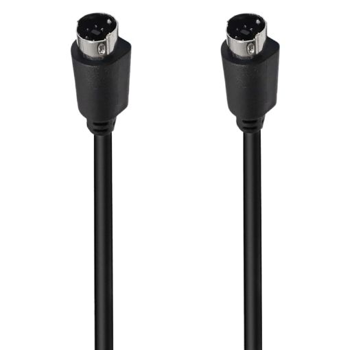 Mini DIN 7 Pin S-Video Cable 0.5m Straight Audio/Video Core - 1
