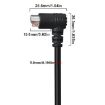 Mini DIN 7 Pin S-Video Cable 1.8m Elbow to Elbow Audio/Video - 3